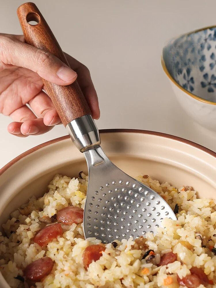 Colher de Arroz Japonêsa de Aço